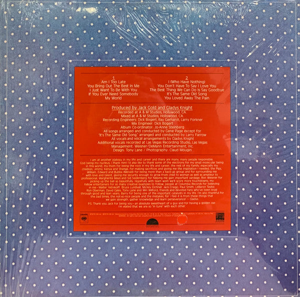 Gladys Knight - Gladys Knight - Mint- LP Record 1979 Columbia USA Original Rare Vinyl - Soul / Disco - Shuga Records