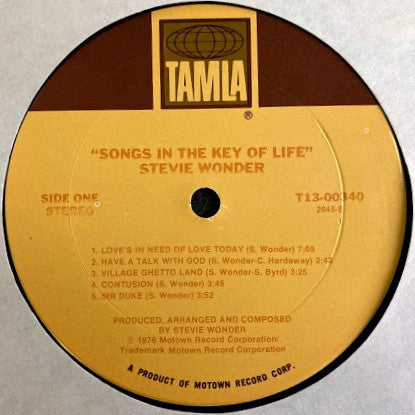 Stevie Wonder - Songs In The Key Of Life - VG+ 2 LP Record 1976 Tamla USA Vinyl & Book- Soul / Funk - Shuga Records