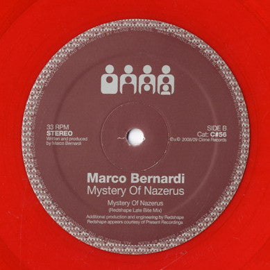Marco Bernardi - Mystery Of Nazerus - Mint- 12" Single Record 2009 Clone Netherlands Red Translucent Vinyl - House / Tech House - Shuga Records