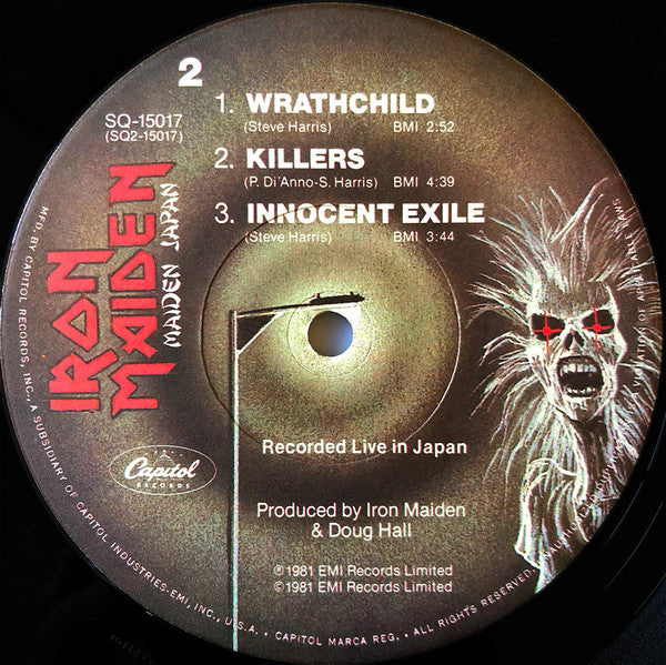 Iron Maiden - Maiden Japan (1981) - VG+ LP Record 1984 Capitol USA Vinyl - Rock / Heavy Metal - Shuga Records