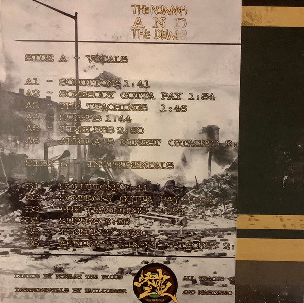 Nowaah The Flood & Evilldewer - The Nowaah And The Dewer - New LP Record 2020 Speak No Evil Silver vinyl & OBI - Hip Hop - Shuga Records
