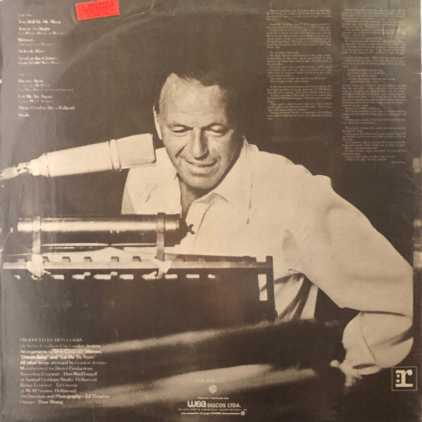 Frank Sinatra - Ol' Blue Eyes Is Back - VG+ LP Record 1973 Stereo Original Press USA - Jazz / Vocal - Shuga Records