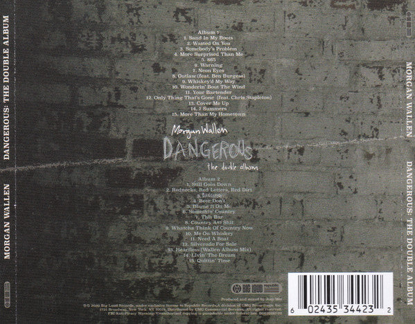 Signed Autographed - Morgan Wallen - Dangerous: The Double Album - New 2x CD Big Loud - Country - Shuga Records