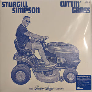 Sturgill Simpson - Cuttin' Grass Vol. 1 (The Butcher Shoppe Sessions) - New 2 LP Record 2020 Vinyl Me Please High Top Mountain Blue Vinyl & Numbered - Folk / Bluegrass / Country Rock - Shuga Records