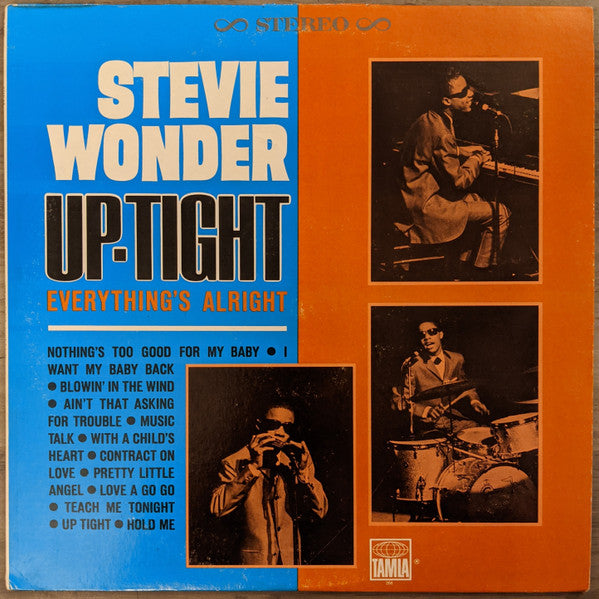 Stevie Wonder – Up-Tight - VG+ (VG cover) LP Record 1966 Tamla Stereo Vinyl - Soul - Shuga Records