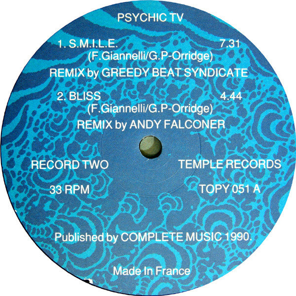 Psychic TV - Beyond Thee Infinite Beat (Ravemaster Mixes) - VG+ 2 LP Record 1990 Temple UK Original Vinyl - Electronic / Acid House - Shuga Records