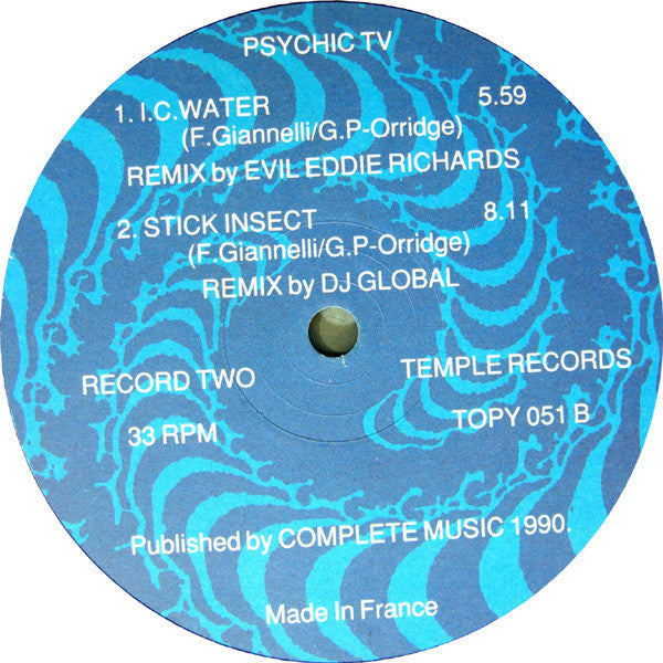 Psychic TV - Beyond Thee Infinite Beat (Ravemaster Mixes) - VG+ 2 LP Record 1990 Temple UK Original Vinyl - Electronic / Acid House - Shuga Records