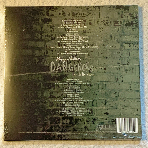 Morgan Wallen - Dangerous: The Double Album - New 3 LP Record 2021 Big Loud Republic Vinyl - Country - Shuga Records