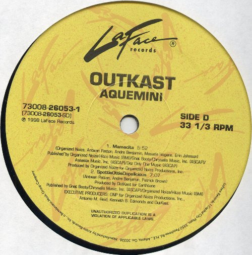 OutKast - Aquemini - VG+ 3 LP Record 1998 LaFace USA Original Vinyl & Hype Sticker - Hip Hop - Shuga Records