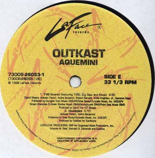 OutKast - Aquemini - VG+ 3 LP Record 1998 LaFace USA Original Vinyl & Hype Sticker - Hip Hop - Shuga Records