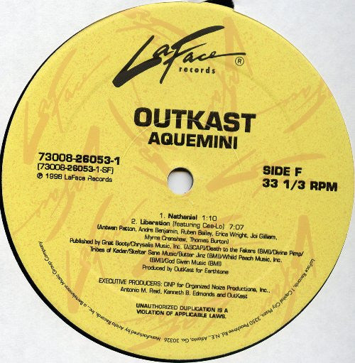 OutKast - Aquemini - VG+ 3 LP Record 1998 LaFace USA Original Vinyl & Hype Sticker - Hip Hop - Shuga Records