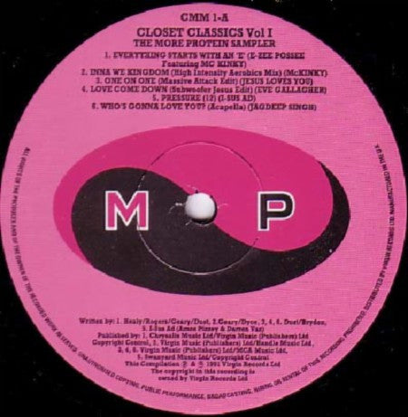 Various - Closet Classics Volume 1 - VG+ LP Record 1992 More Protein UK Vinyl - House / Deep House - Shuga Records