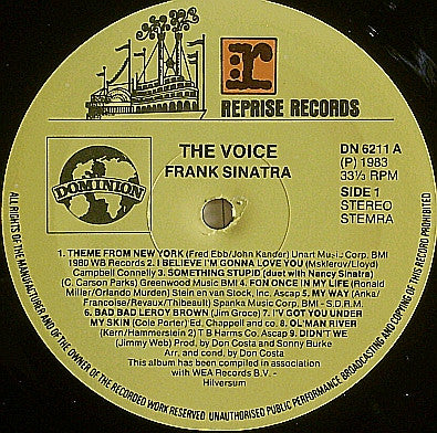 Frank Sinatra - The Voice - VG+ LP Record 1983 Reprise Netherlands Vinyl - Jazz / Pop / Vocal - Shuga Records