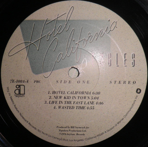 The Eagles - Hotel California - VG LP Record 1976 Asylum USA Original Press Vinyl, Inserts & Poster - Classic Rock / Country Rock - Shuga Records