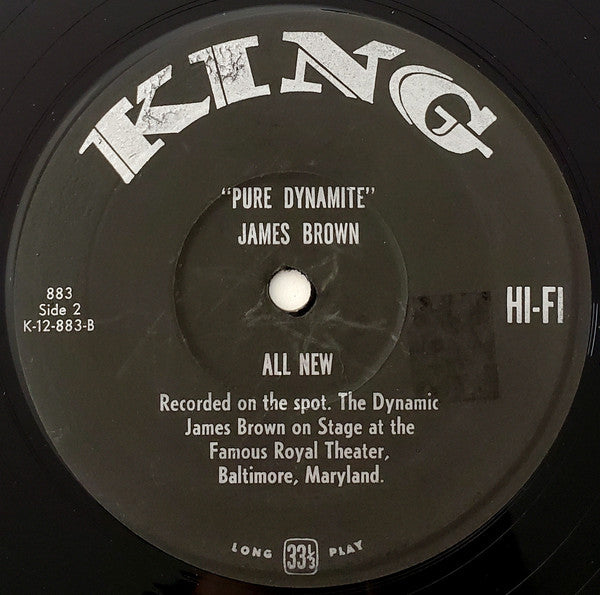 James Brown - Pure Dynamite! Live At The Royal - VG LP Record 1964 King USA Mono Original Press Vinyl - Funk / Soul - Shuga Records