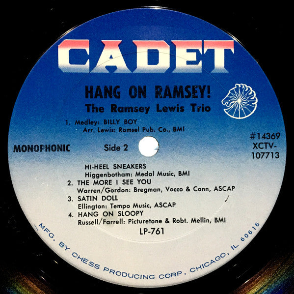 The Ramsey Lewis Trio - Hang On Ramsey! - VG+ LP Record 1965 Cadet USA Original Vinyl - Jazz / Soul-Jazz - Shuga Records