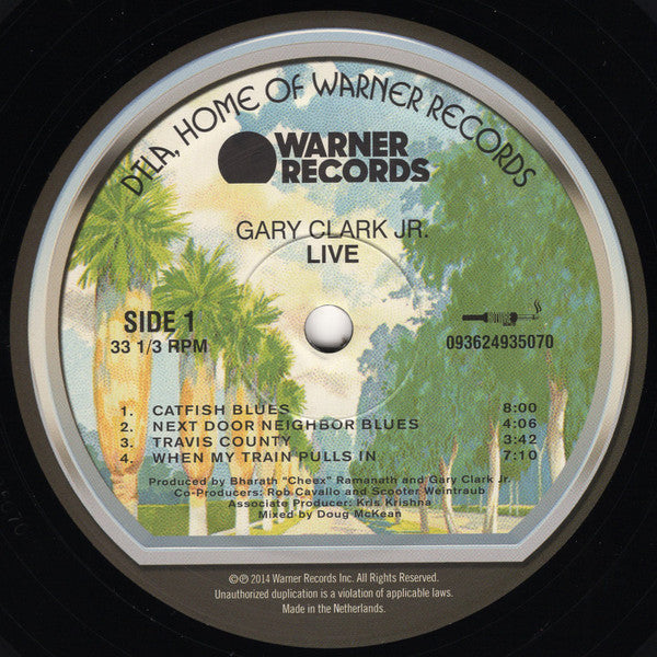 Gary Clark Jr. - Live (2014) - Mint- 2 LP Record 2021 Warner Europe Vinyl & Insert - Rock / Blues Rock - Shuga Records