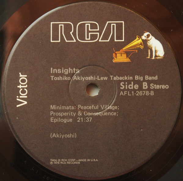 Toshiko Akiyoshi-Lew Tabackin Big Band - Insights - Mint- LP Record 1978 RCA USA Vinyl - Jazz / Jazz-Funk - Shuga Records