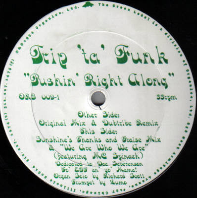 Trip 'ta' Funk – Pushin' Right Along - VG+ 12" Single Record 1994 Organico USA Vinyl - House / Trip Hop / Dub