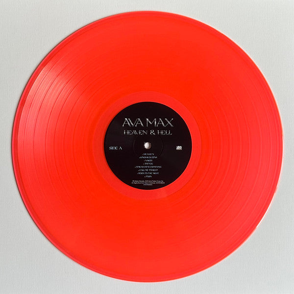 Ava Max - Heaven & Hell - Mint- LP Record 2021 Atlantic Urban Outfitters Exclusive Neon Orange Vinyl - Dance-pop - Shuga Records
