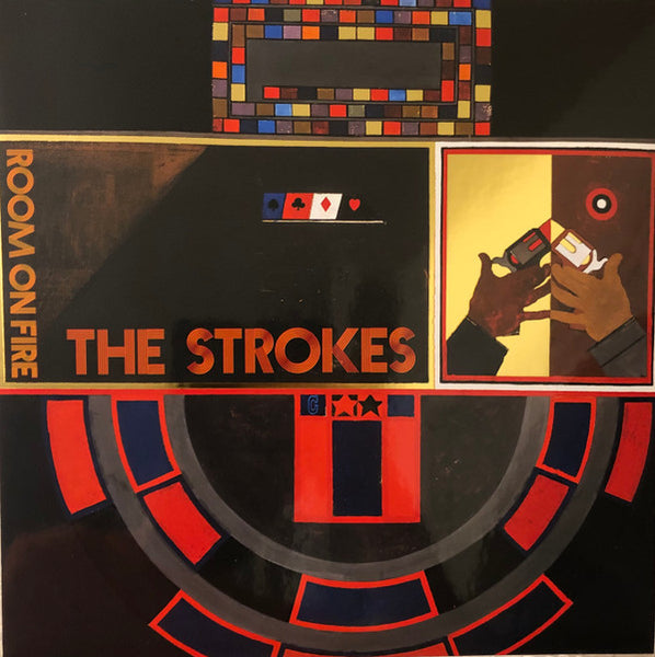The Strokes - Room On Fire (2003) - Mint- LP Record 2021 Vinyl Me Please RCA Sony Yellow / Blue / Red Tricolor 180 gram Vinyl - Alternative Rock / Indie Rock - Shuga Records