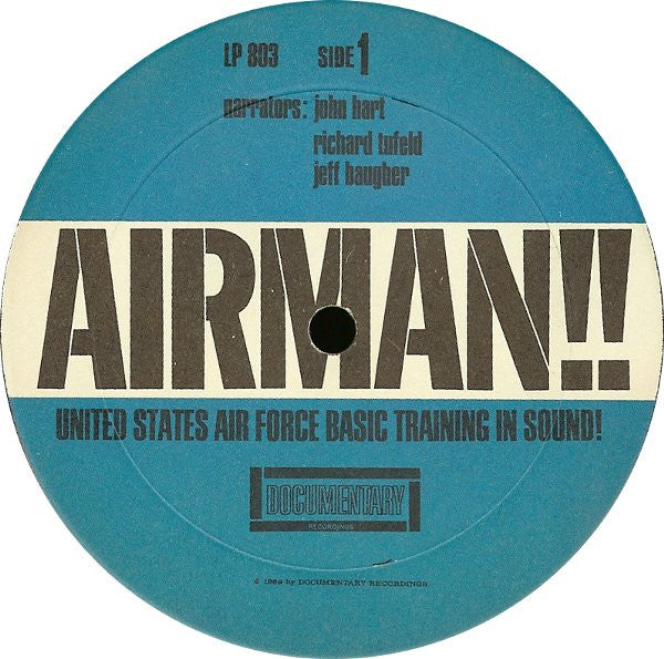 No Artist ‎– Airman!!: United States Air Force Basic Training In Sound! - Mint- LP Record 1969 Documentary Recordings USA Vinyl - Field Recording / Spoken Word / Educational - Shuga Records