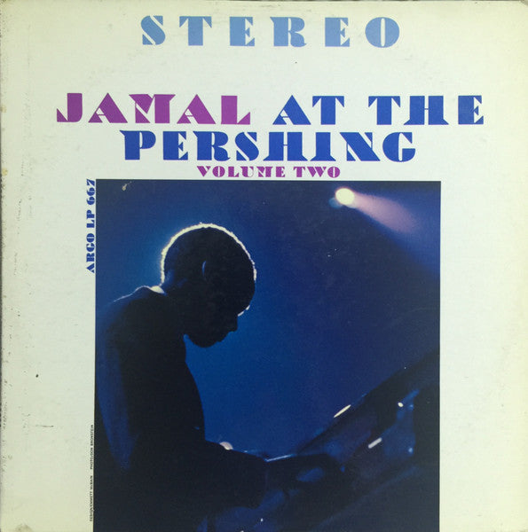 Ahmad Jamal Trio - Jamal At The Pershing Volume Two - VG+ LP Record 1961 Argo USA Original Vinyl - Jazz / Post Bop - Shuga Records