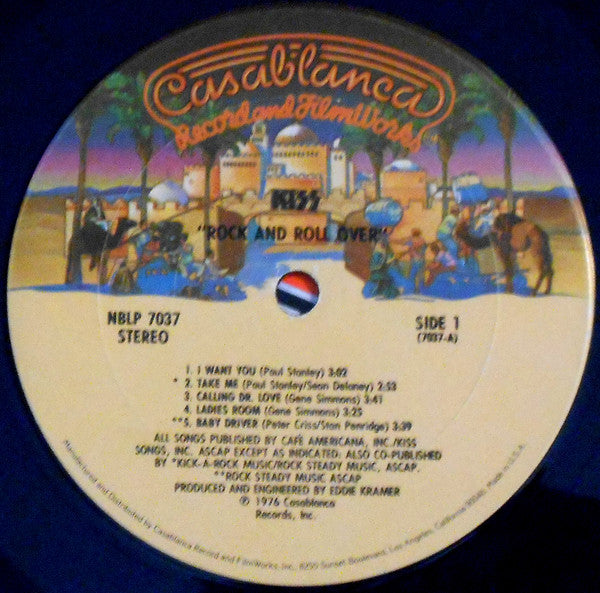 Kiss - Rock And Roll Over - VG+ LP Record 1976 Casablanca USA Vinyl - Hard Rock / Glam Rock - Shuga Records
