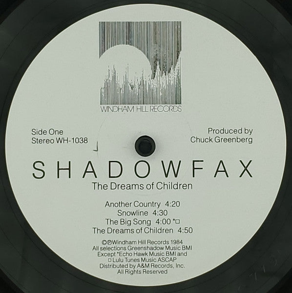 Shadowfax - The Dreams Of Children - Mint- LP Record 1984 Windham Hill USA Vinyl - Jazz / New Age - Shuga Records