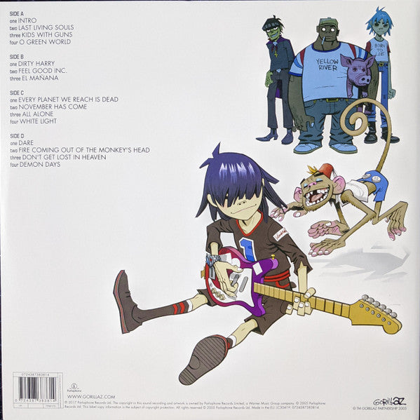 Gorillaz - Demon Days (2005) - Mint- 2 LP Record 2020 Parlophone Europe Vinyl - Hip Hop / Trip Hop / Downtempo - Shuga Records