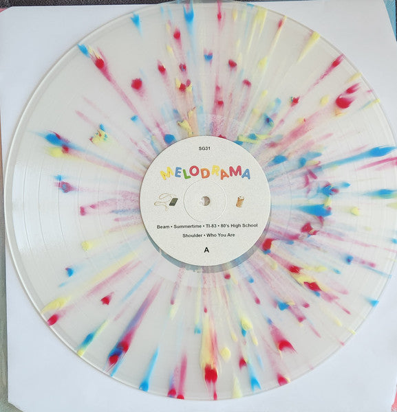 Castlebeat - Melodrama - Mint- LP Record 2020 Spirit Goth Transparent w/ Red, Blue and Yellow Splatter Vinyl - Dream Pop / Indie Rock / Indie Pop - Shuga Records