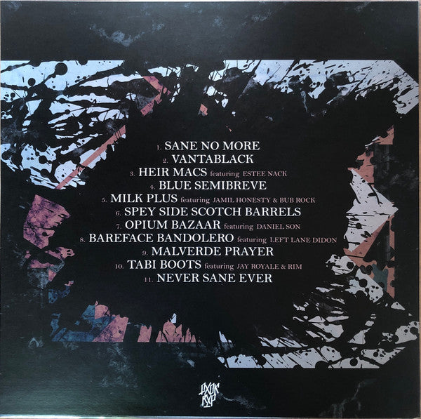 Codenine & Loman - Sane No More - New LP Record 2021 FXCK RXP Germany Clear/Purple Edition Vinyl - Hip Hop - Shuga Records