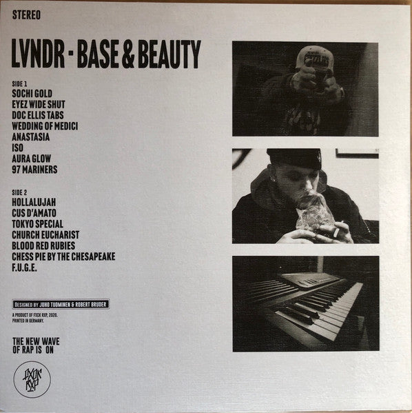 Code Nine - LVNDR - Base & Beauty - New LP Record 2021 FXCK RXP Germany Silver Opaque Edition Vinyl & Insert - Hip Hop - Shuga Records