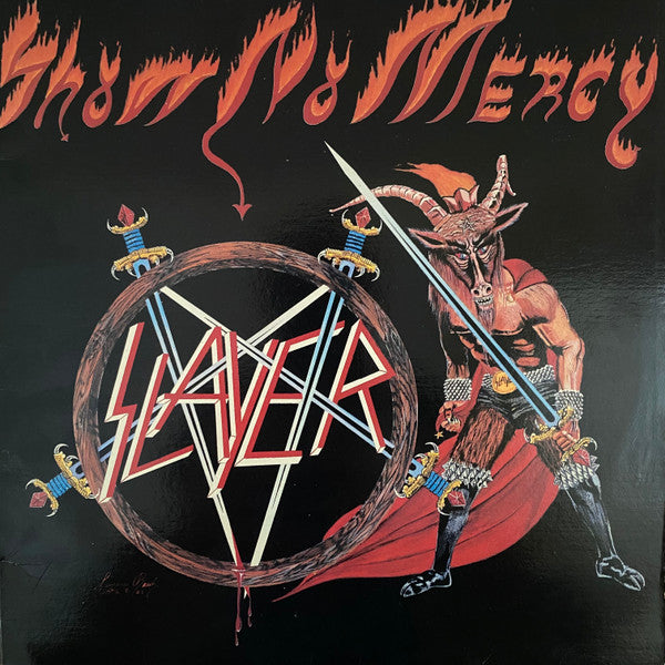 Slayer - Show No Mercy (1983) - VG+ LP Record 1987 Metal Blade Vinyl, Silver Labels & Insert - Thrash Metal - Shuga Records