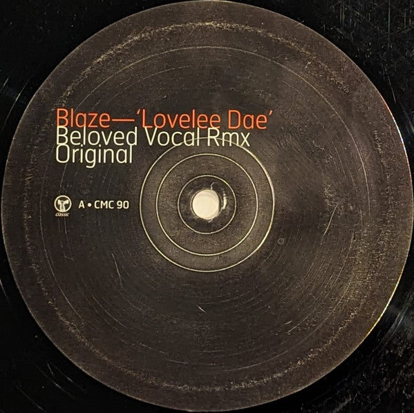 Blaze – Lovelee Dae - VG+ 12" Single Record 1997 Classic UK Vinyl - House / Deep House - Shuga Records