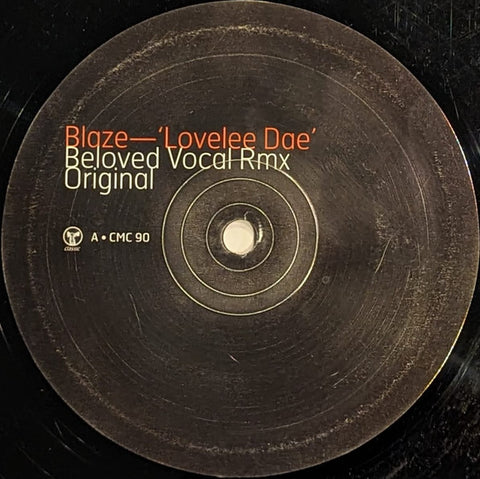 Blaze – Lovelee Dae - VG+ 12" Single Record 1997 Classic UK Vinyl - House / Deep House
