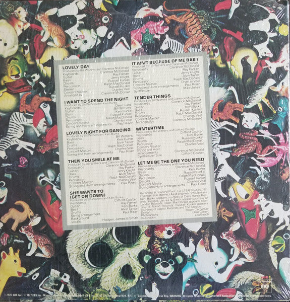 Bill Withers - Menagerie - VG LP Record 1977 Columbia USA Original Vinyl & Hype Sticker - Soul / Rhythm & Blues - Shuga Records