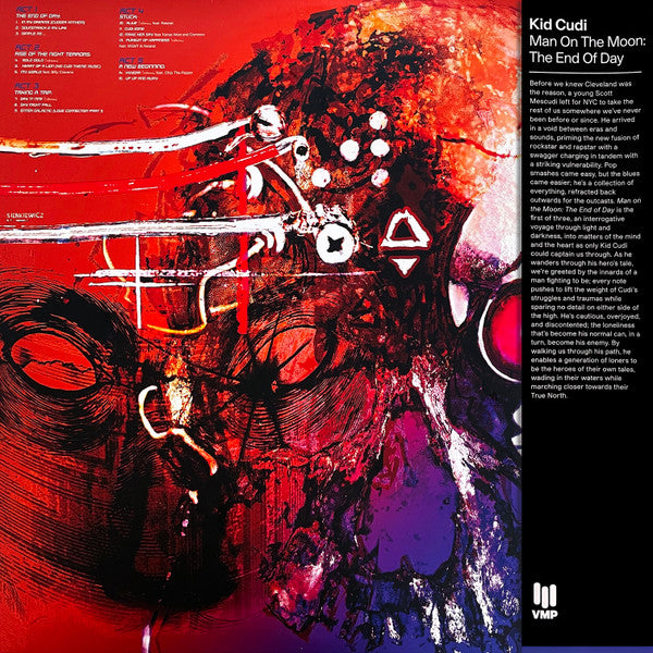 Kid Cudi - Man on the Moon: The End of Day (2009) - New 2 LP Record 2009 Vinyl Me Please Universal Motown Colored Vinyl & Insert - Hip Hop - Shuga Records