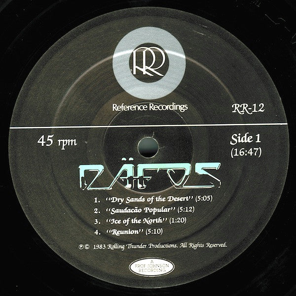 Mickey Hart / Airto / Flora Purim - Däfos - Mint- LP Record 1983 Reference Recordings USA Audiophile Vinyl 45 - Jazz / Latin / Afro-Cuban - Shuga Records