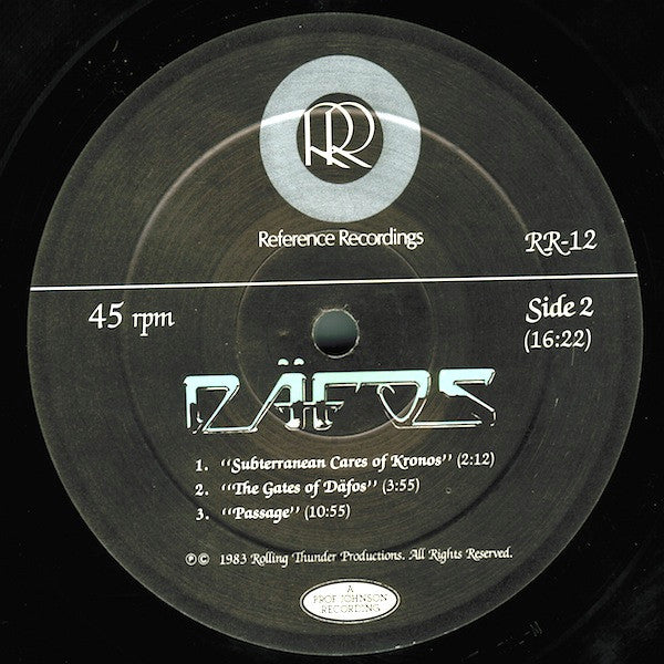Mickey Hart / Airto / Flora Purim - Däfos - Mint- LP Record 1983 Reference Recordings USA Audiophile Vinyl 45 - Jazz / Latin / Afro-Cuban - Shuga Records