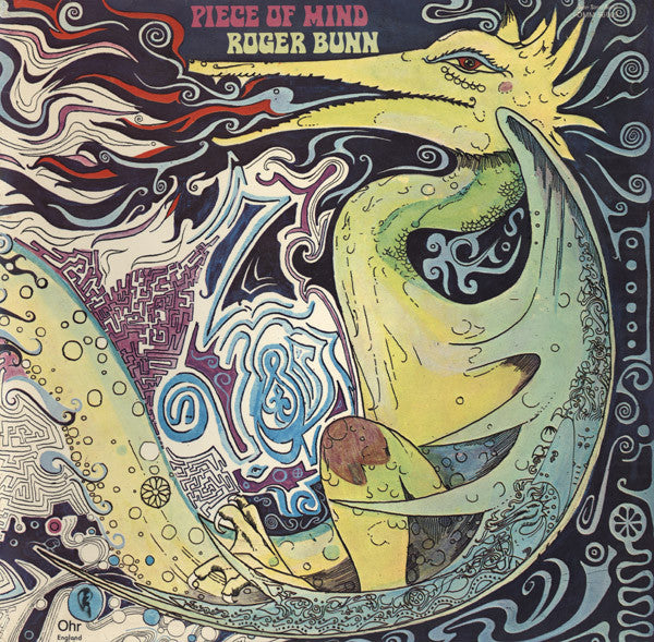 Roger Bunn - Piece Of Mind - VG+ LP Record 1971 Ohr Germany Vinyl - Psychedelic Rock / Folk Rock / Space ROck - Shuga Records