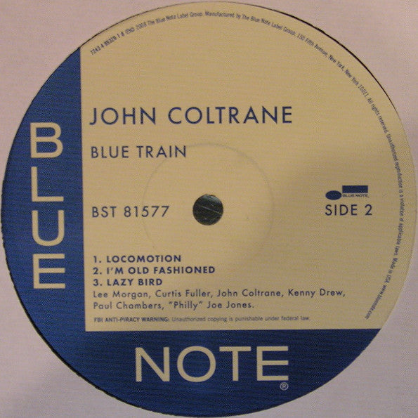 John Coltrane - Blue Train (1958) - VG+ LP Record 2008 Blue Note USA Analog Mastered Vinyl - Jazz / Hard Bop - Shuga Records