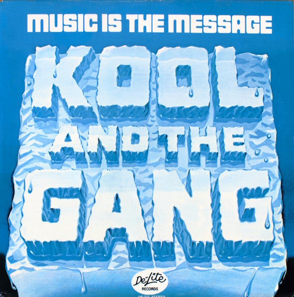 Kool And The Gang - Music Is The Message (1972) - VG+ LP Record 2002 De-Lite USA Vinyl - Funk / Disco / Soul - Shuga Records