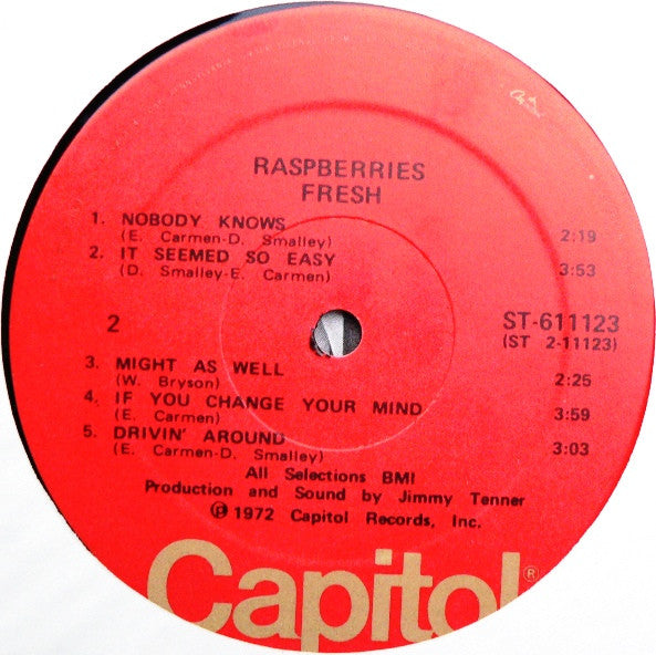Raspberries - Fresh - VG+ LP Record 1972 Capitol Club Edition USA Vinyl - Power Pop / Pop Rock - Shuga Records