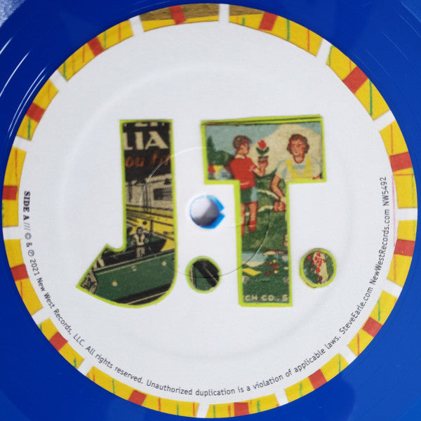 Steve Earle & The Dukes - J.T. - Mint- LP Record 2021 New West USA Chicago Cubs Royal Blue Vinyl - Folk - Shuga Records