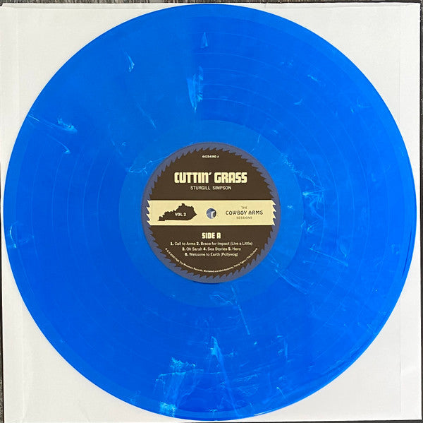 Sturgill Simpson - Cuttin' Grass Vol. 2 - New LP Record 2021 Thirty Tigers Blue & White Swirl Vinyl & Glow In The Dark Jacket - Country / Bluegrass