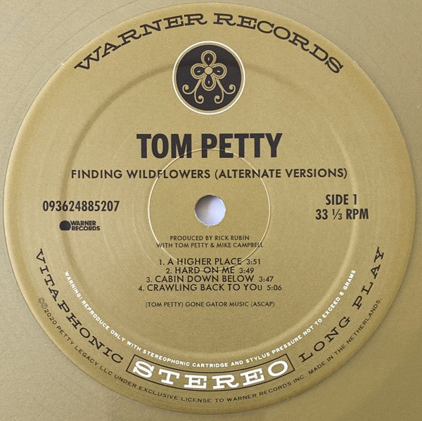Tom Petty - Finding Wildflowers (Alternate Versions) - Mint- 2 LP Record 2021 Warner Gold Vinyl & Insert - Pop Rock / Folk Rock - Shuga Records