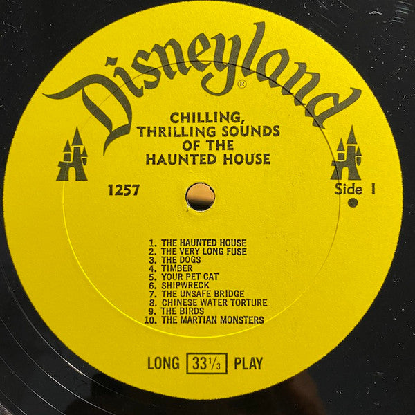 No Artist - Chilling, Thrilling Sounds Of The Haunted House - VG LP Record 1973 Walt Disney Disneyland USA Vinyl - Special Effects / Halloween - Shuga Records