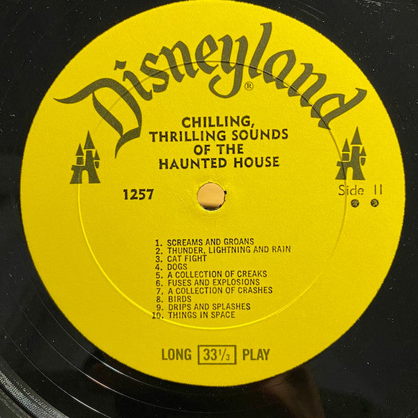 No Artist - Chilling, Thrilling Sounds Of The Haunted House - VG LP Record 1973 Walt Disney Disneyland USA Vinyl - Special Effects / Halloween - Shuga Records
