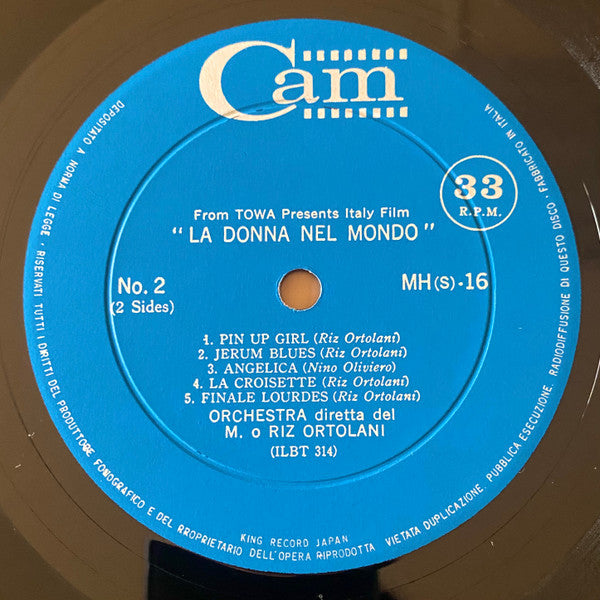 Riz Ortolani - La Donna Nel Mondo (Original Motion Picture) - VG+ LP Record 1963 CAM Japan Vinyl - Soundtrack - Shuga Records